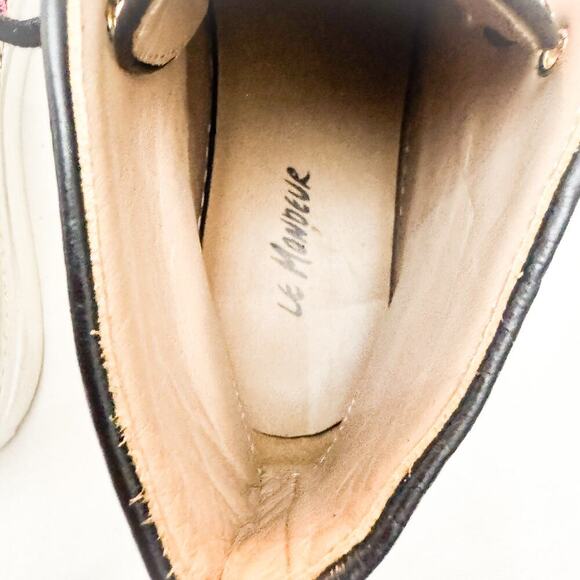 Le Mondeur The Gold Bird High Top Laced Paterned Sneaker Portugal Size 39 - Picture 4 of 8